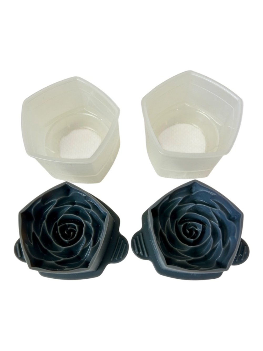 Ice Molds Rose Shape - Set of 2 - BPA Free Silicone Molds - Cocktail Accessory
